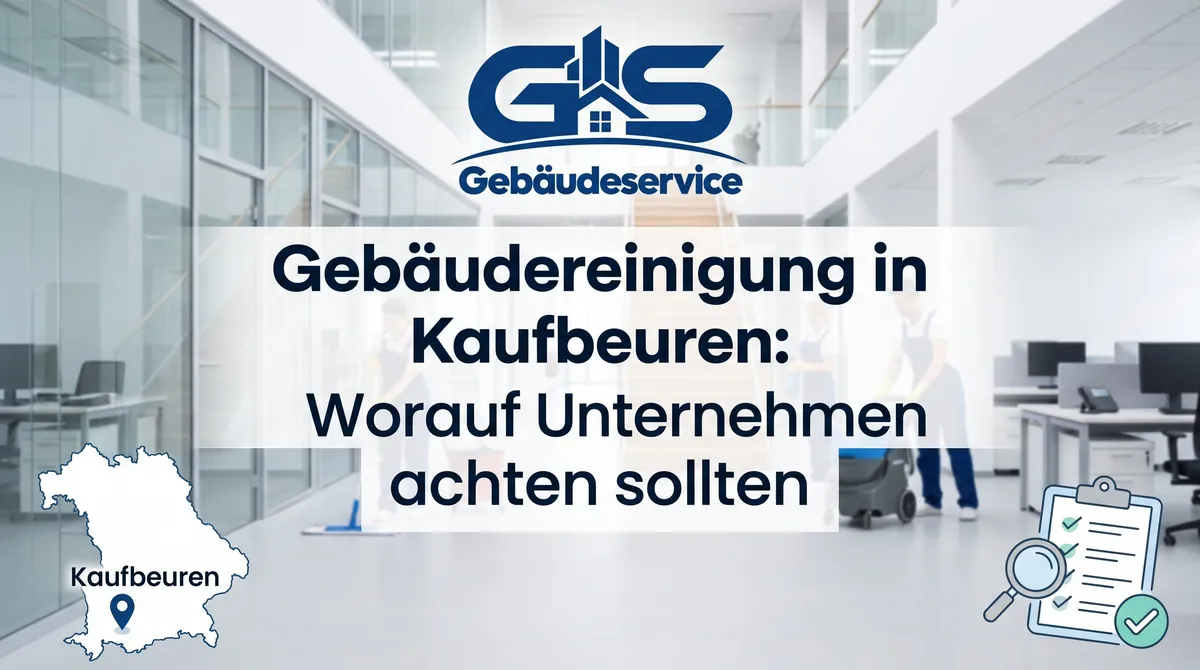 Gepflegter gewerblicher Arbeitsbereich mit abgestimmtem Reinigungsplan