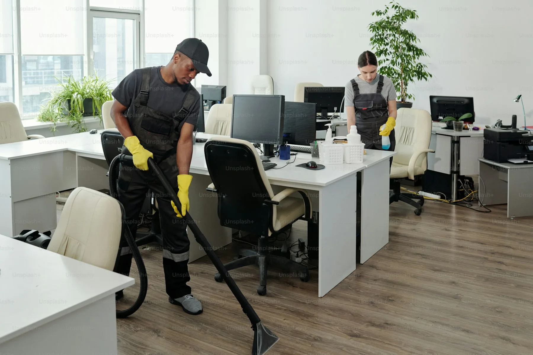 Reinigungsplan für Arbeitsbereiche in einem Gewerbeobjekt